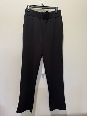 Black Women's Straight-Leg Dress Pants |Size L | Good Used Condition